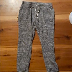 simply styled grey sweatpants